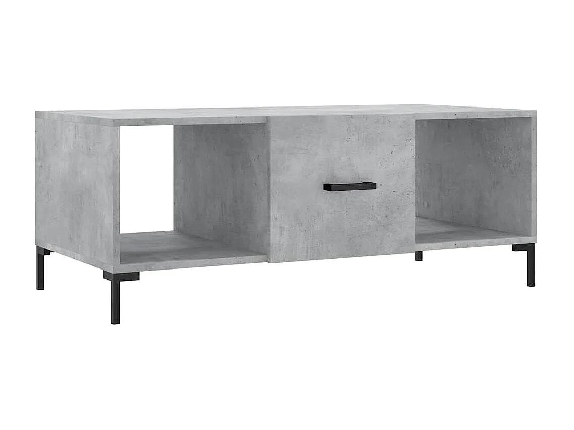 Salontafel 102x50x40 cm bewerkt hout betongrijs