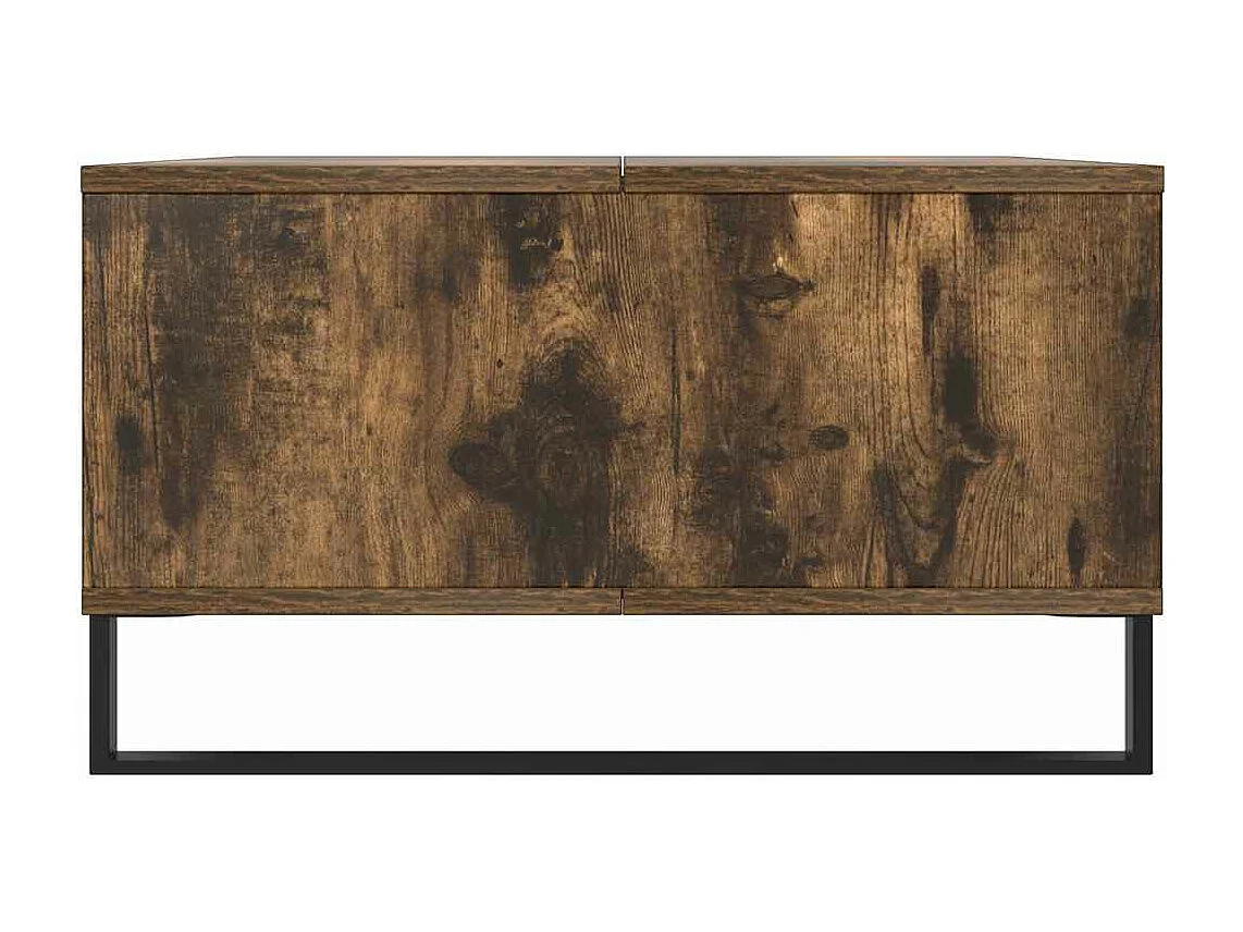 Mesa de centro madera de ingeniería roble ahumado 104x60x35 cm