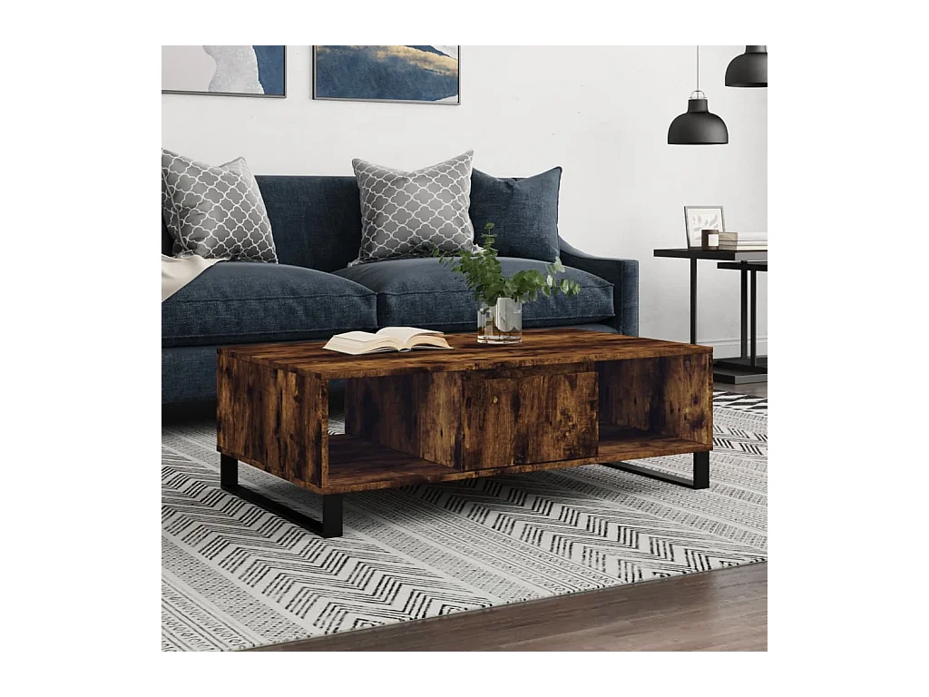 Couchtisch Räuchereiche 104x60x35 cm Holzwerkstoff