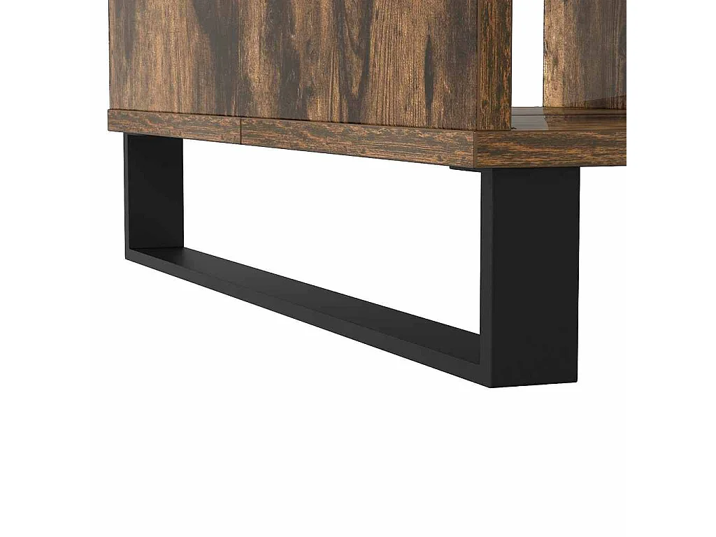 Mesa de centro madera de ingeniería roble ahumado 104x60x35 cm