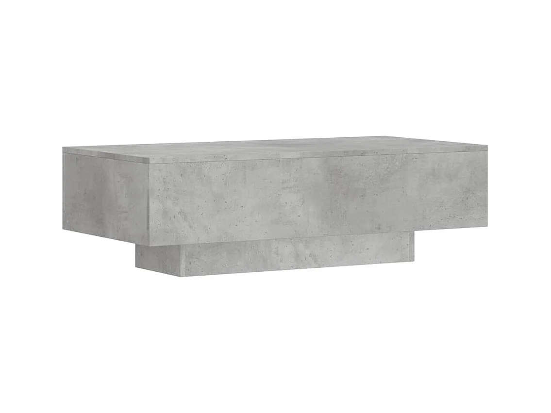 Tavolino Salotto Grigio Cemento 100x49,5x31cm Legno Multistrato