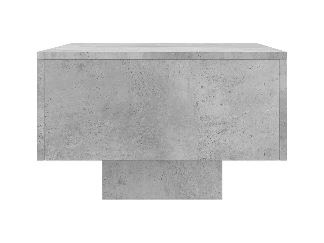 Tavolino Salotto Grigio Cemento 100x49,5x31cm Legno Multistrato