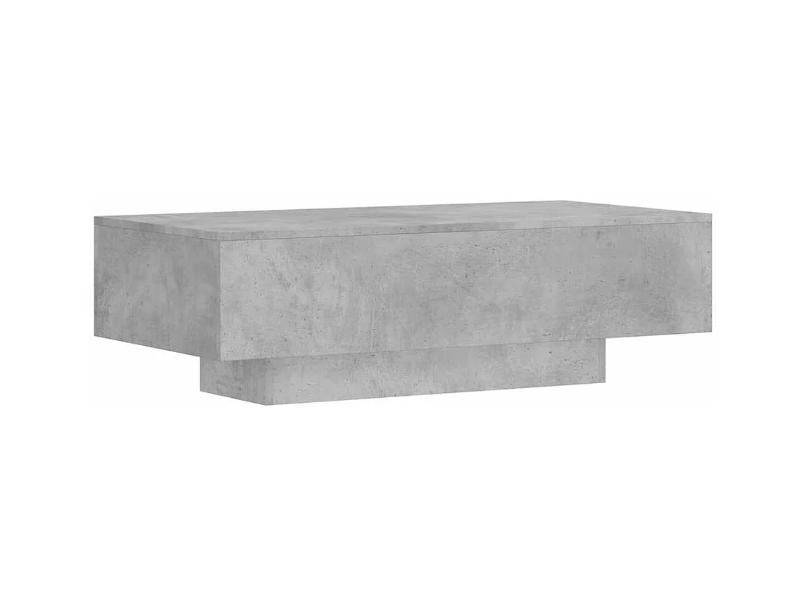 Tavolino Salotto Grigio Cemento 100x49,5x31cm Legno Multistrato