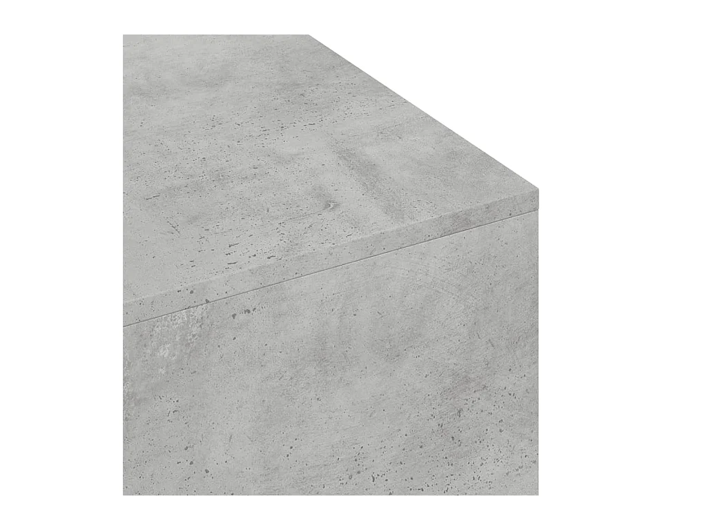 Tavolino Salotto Grigio Cemento 100x49,5x31cm Legno Multistrato