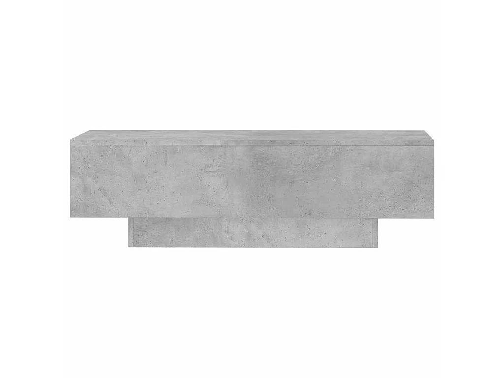 Table basse gris béton 100x49,5x31 cm bois d'ingénierie