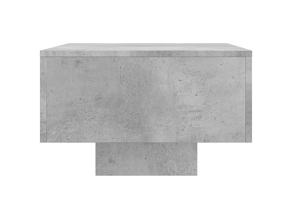 Table basse gris béton 100x49,5x31 cm bois d'ingénierie