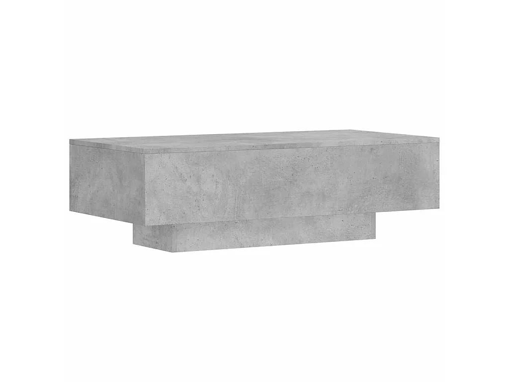 Table basse gris béton 100x49,5x31 cm bois d'ingénierie