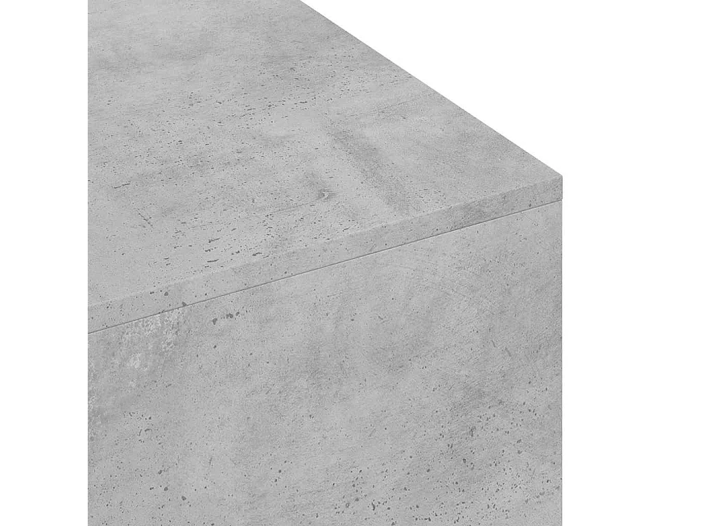 Table basse gris béton 100x49,5x31 cm bois d'ingénierie