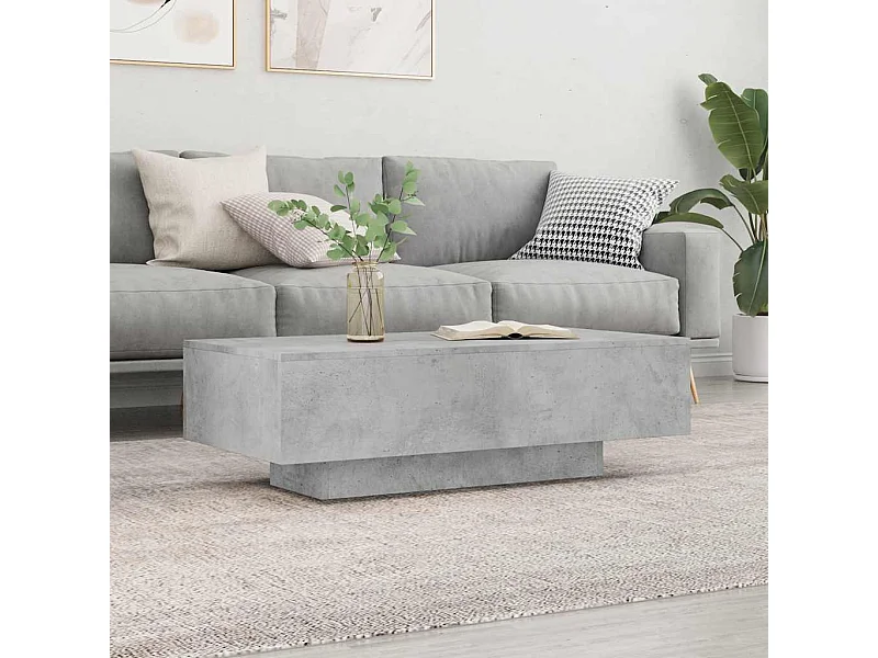 Szara kawowa 100x49,5x31 cm nowoczesne drewno inżynieryjne z przestrzenią do przechowywania