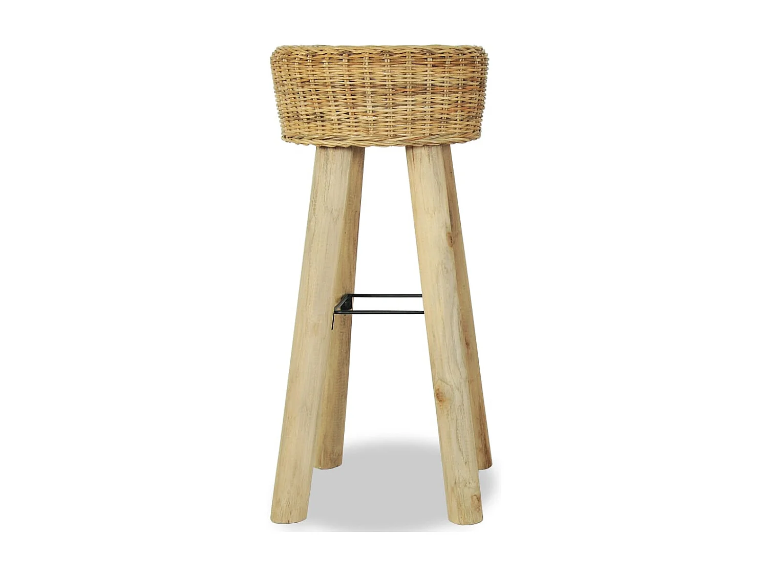 Bancos de bar 2 pcs vime genuíno