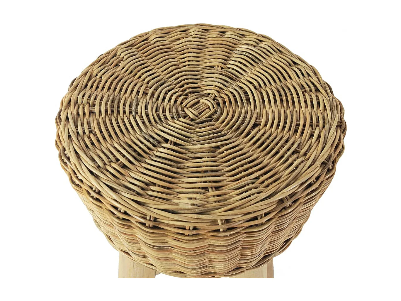 Bancos de bar 2 pcs vime genuíno