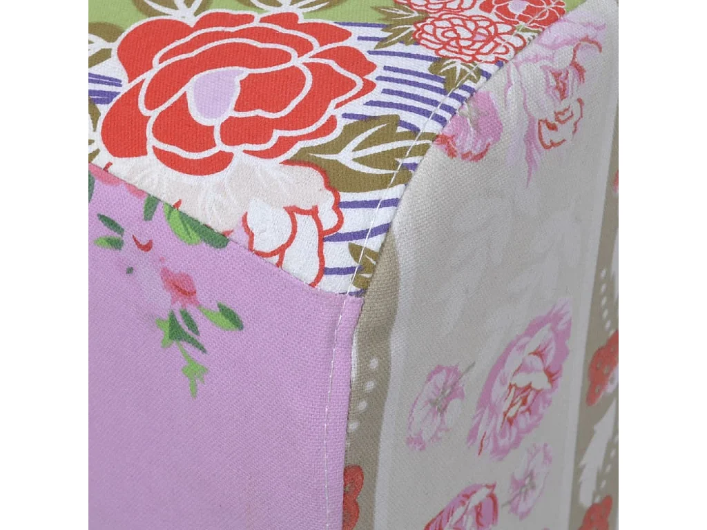 Pouf capitonné PATCHWORK style de pastoralisme