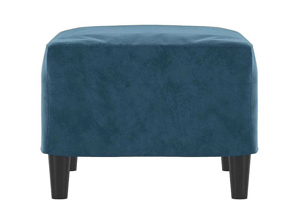 Repose-pied Bleu 60x50x41 cm Velours