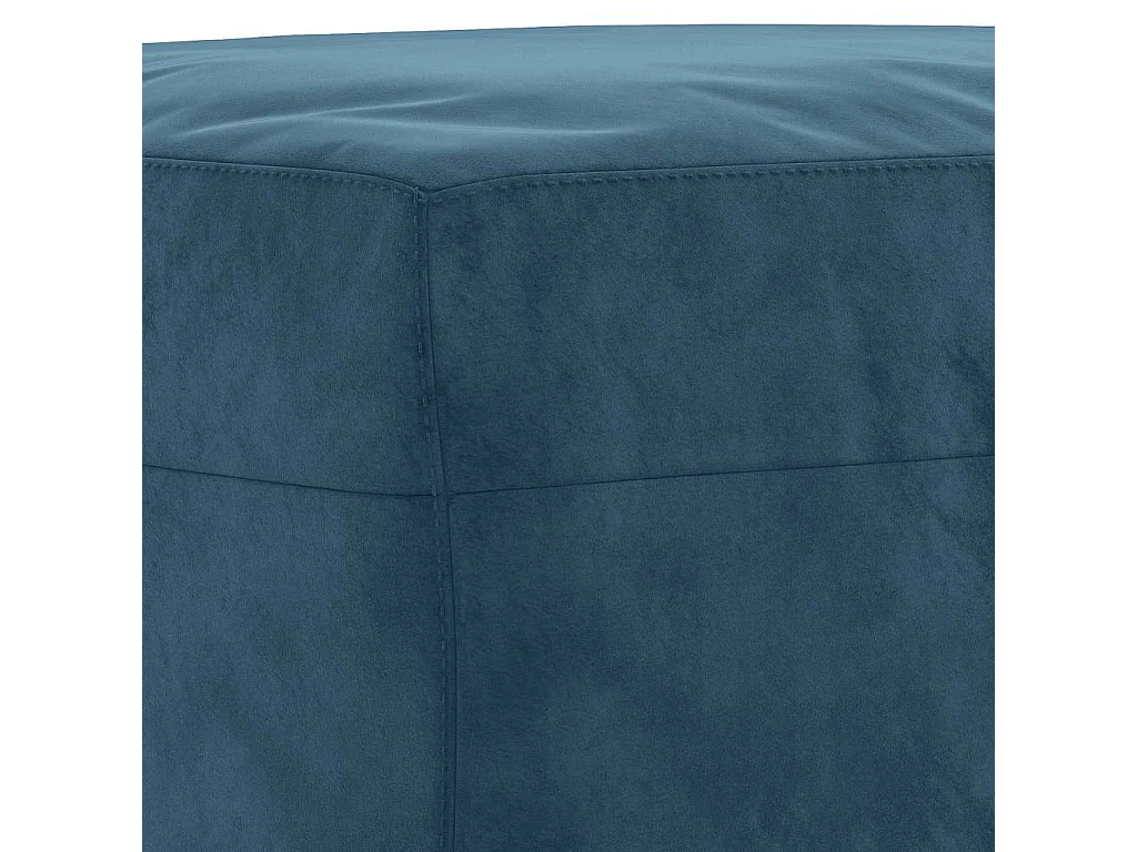 Repose-pied Bleu 60x50x41 cm Velours