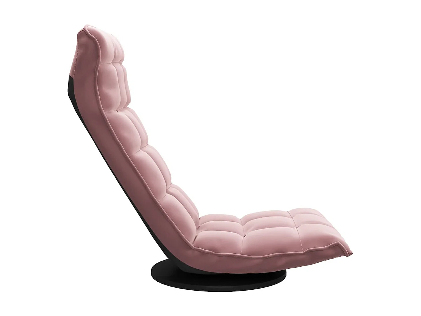 Chaise de sol pivotante Rose Velours