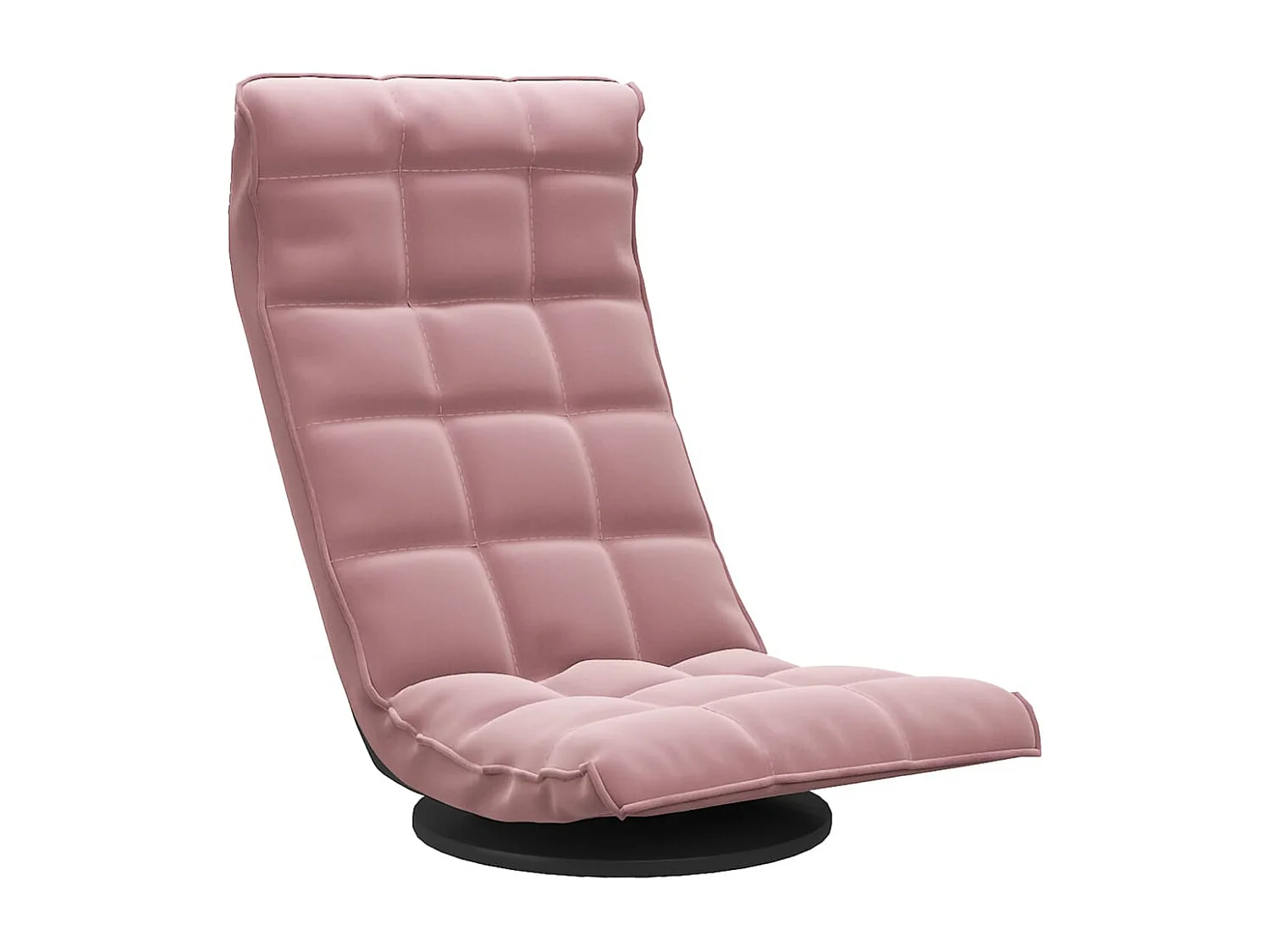 Bodenstuhl Drehbar Rosa Samt