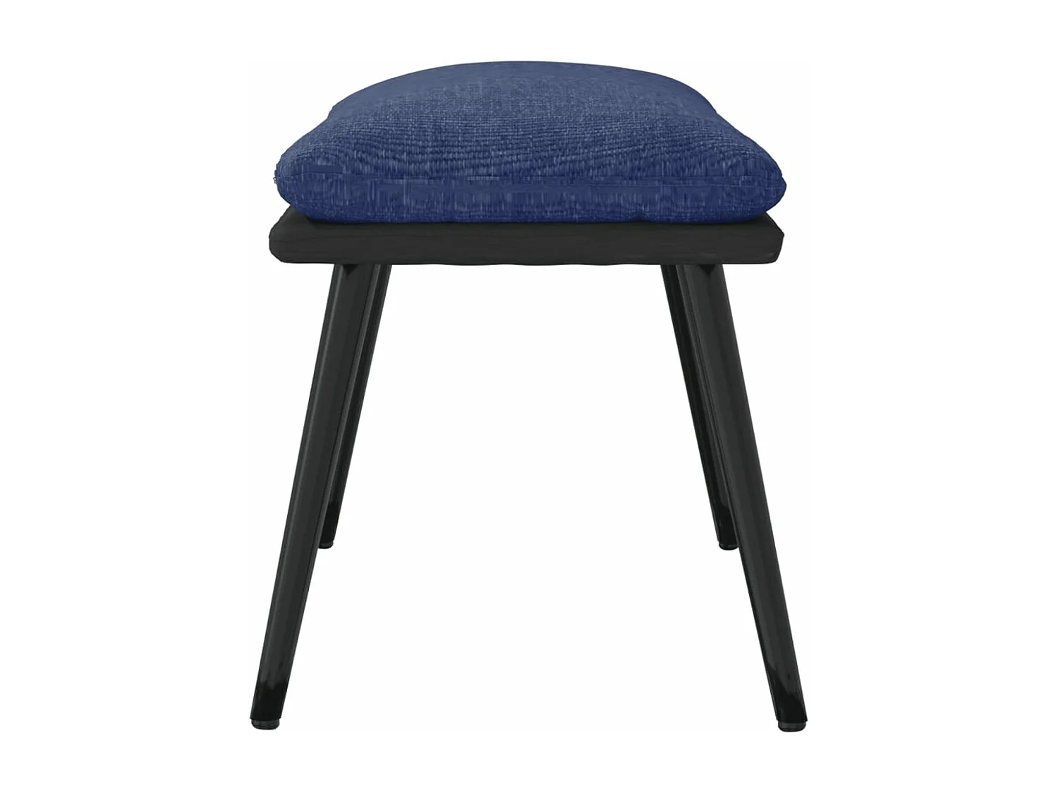 Repose-pied Bleu 45x29,5x35 cm Tissu et similicuir