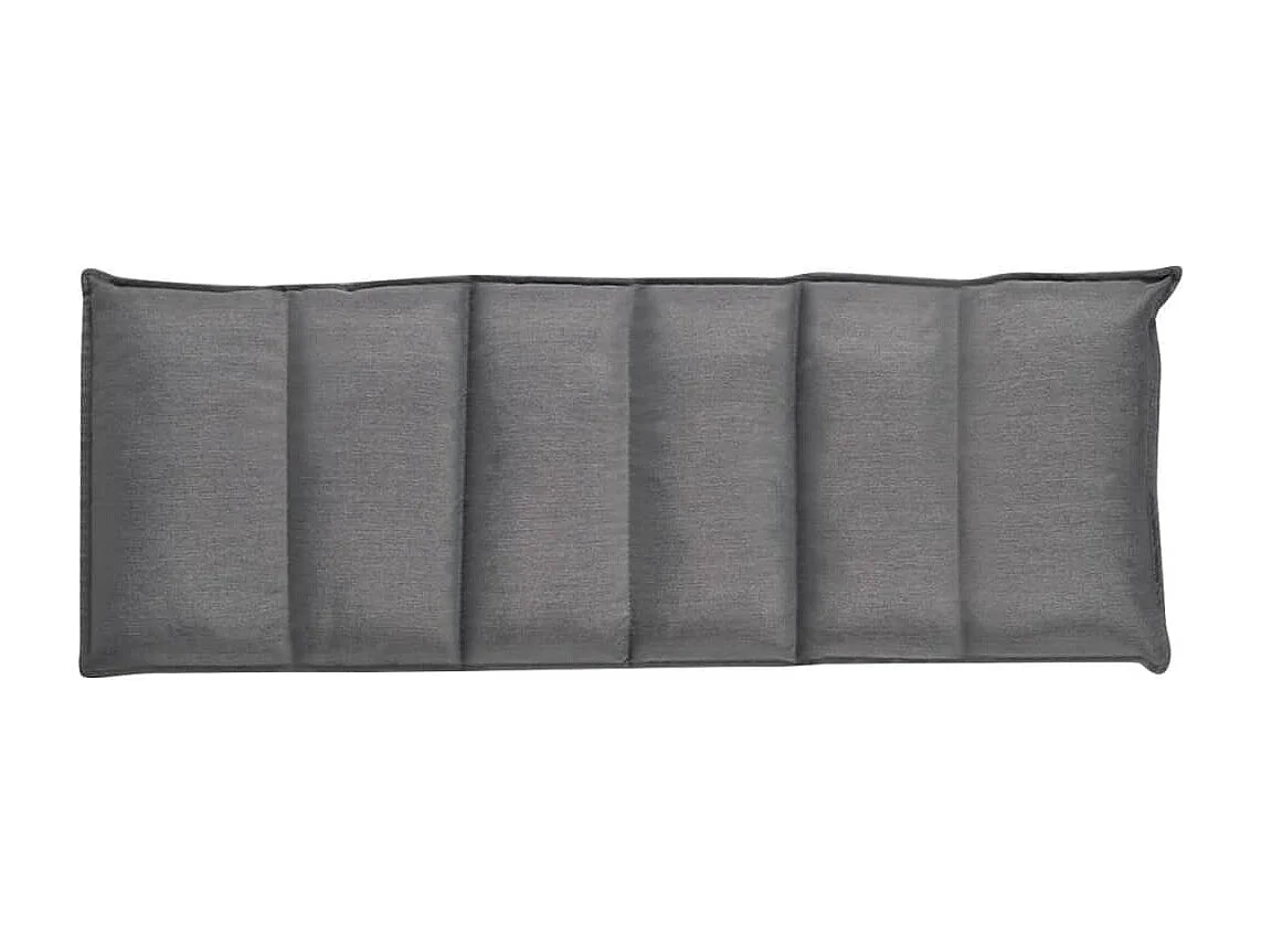 Chaise longue pliable de sol Gris Tissu