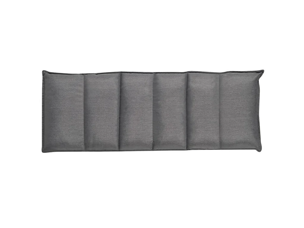 Chaise longue pliable de sol Gris Tissu