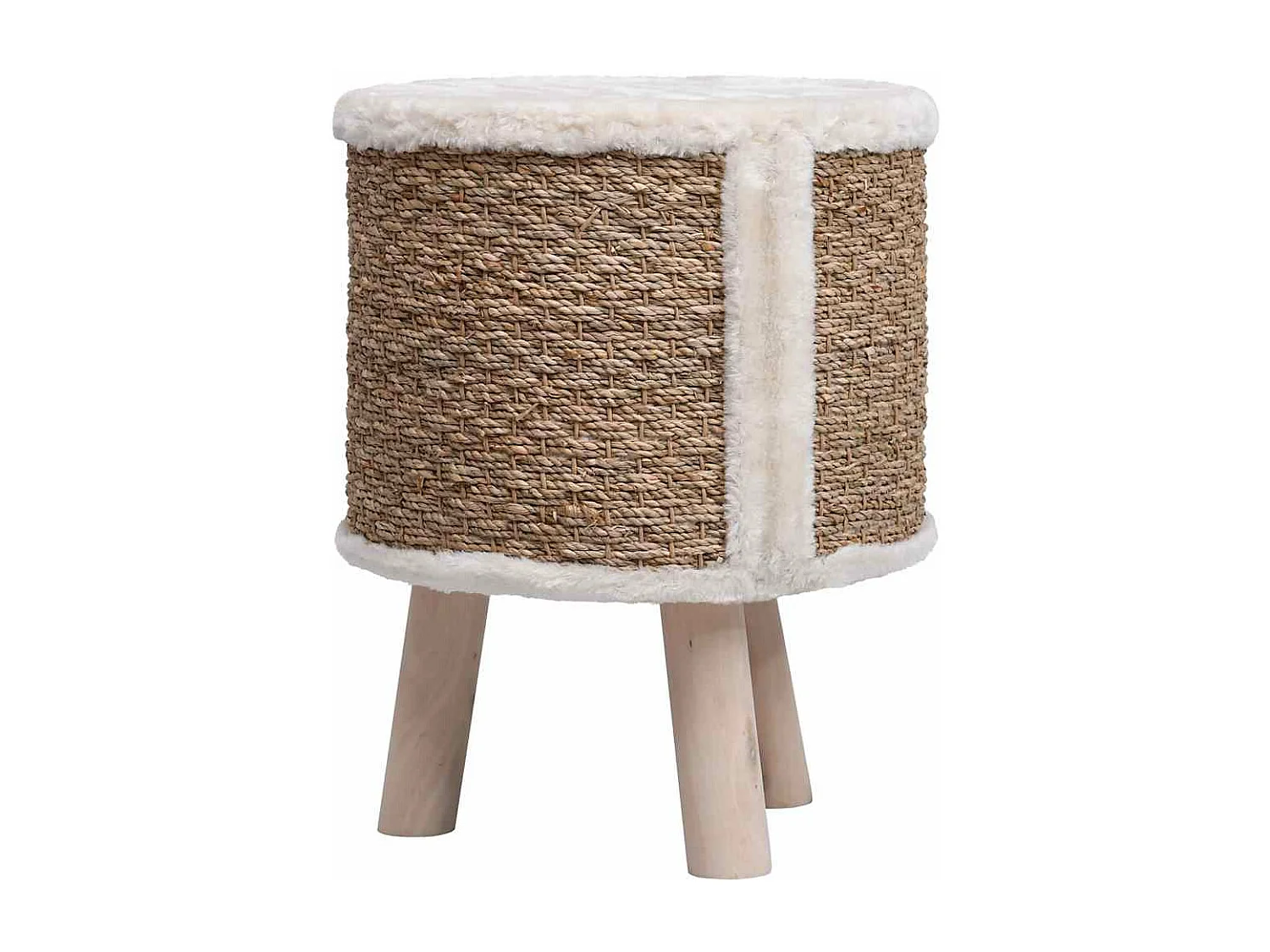 Maison pour chat avec pieds en bois 41 cm Herbiers marins