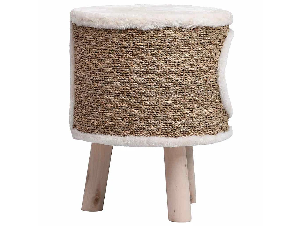 Maison pour chat avec pieds en bois 41 cm Herbiers marins