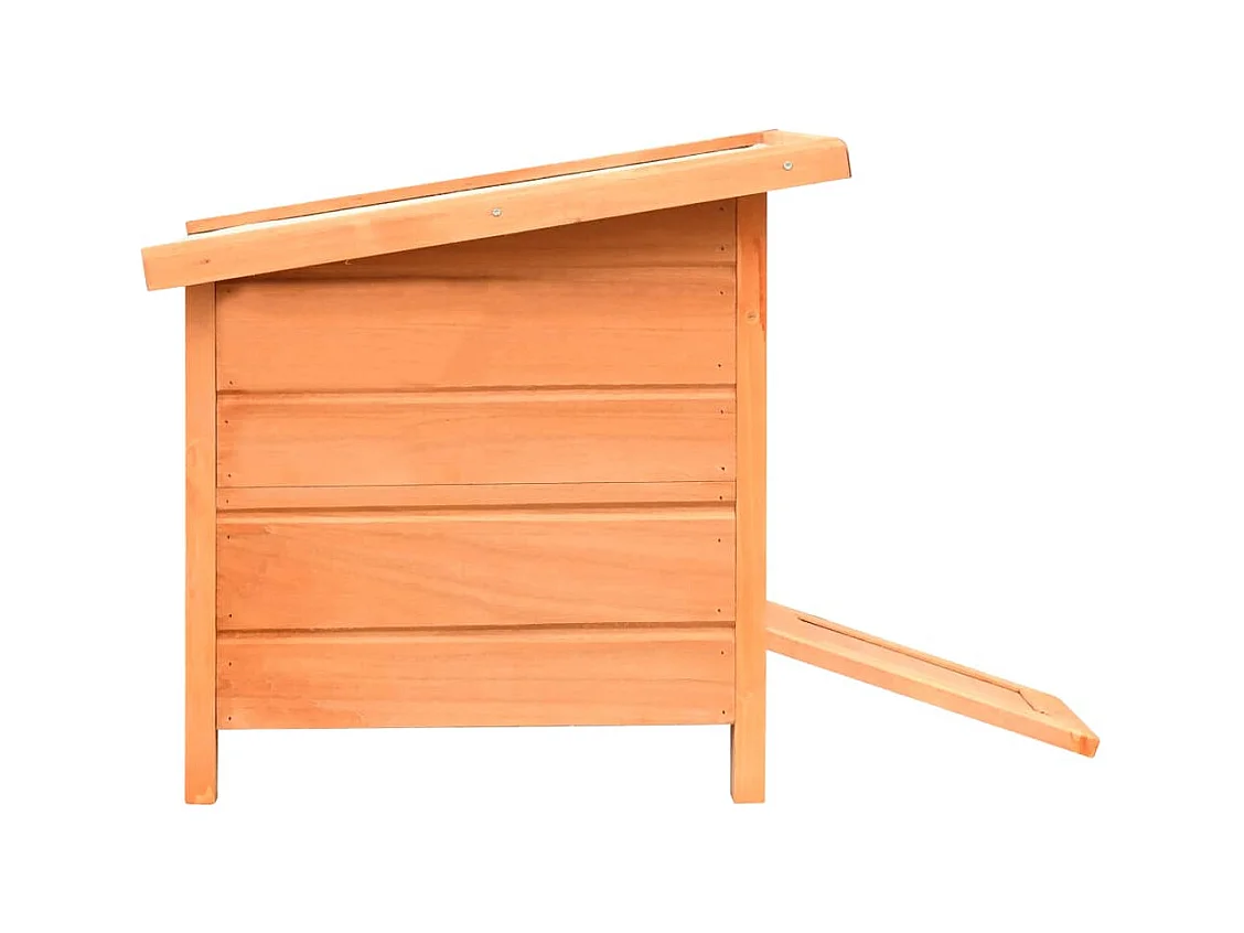 Kattenhuis 50x46x43,5 cm massief grenen- en vurenhout