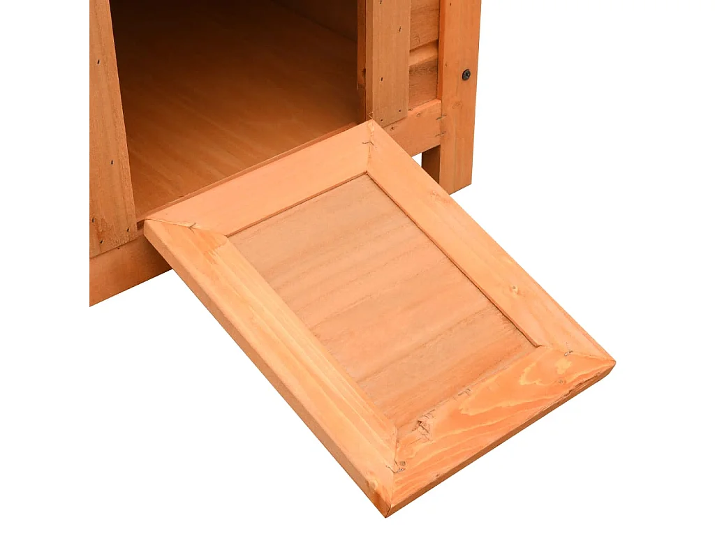 Kattenhuis 50x46x43,5 cm massief grenen- en vurenhout