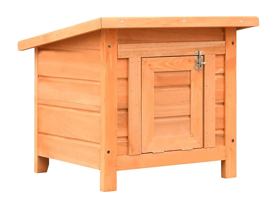 Casa para gatos pinho e abeto maciços 50x46x43,5 cm