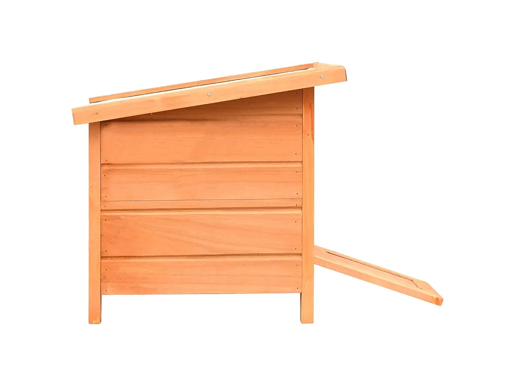 Kattenhuis 50x46x43,5 cm massief grenen- en vurenhout