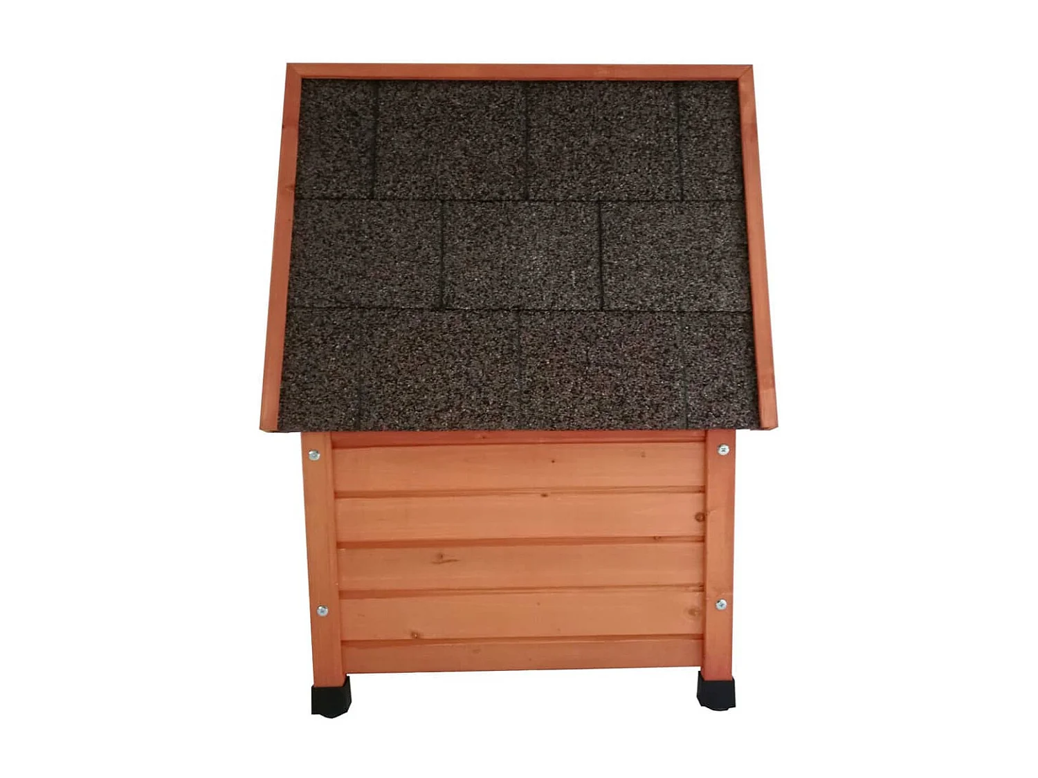 Cuccia per Gatti da Esterno 57x45x43 cm in Legno Marrone