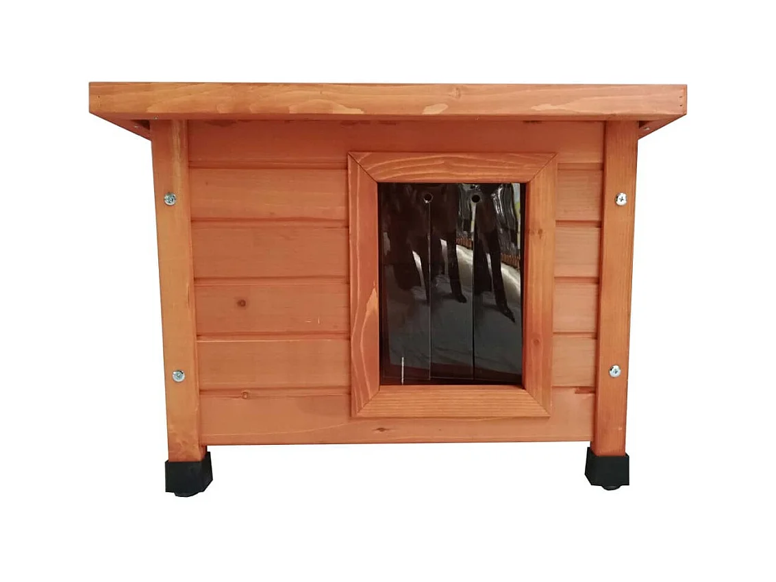 Maison d'extérieur pour chats 57x45x43 cm Bois Marron