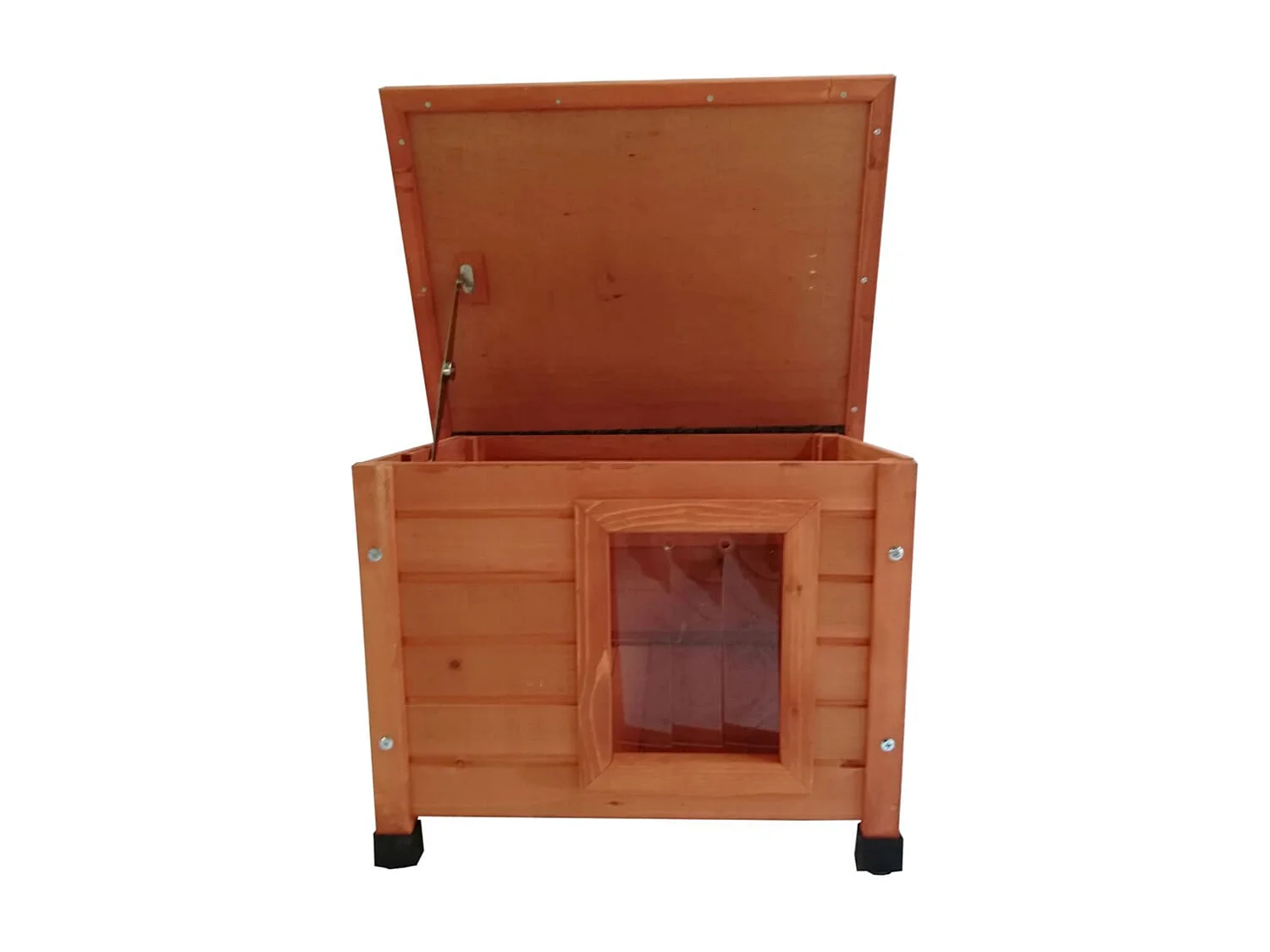 Maison d'extérieur pour chats 57x45x43 cm Bois Marron