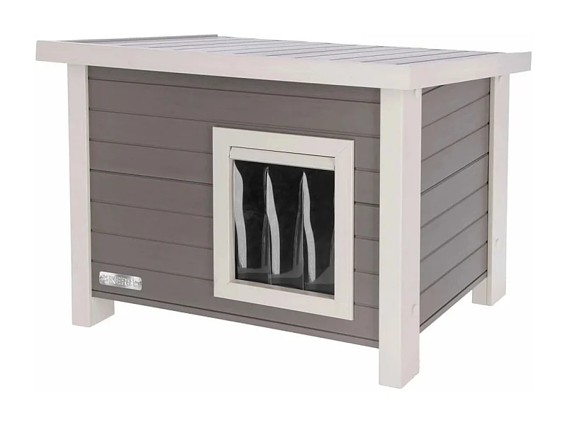 Maison pour chats Eli 57 x 45 x 43 cm Gris et blanc