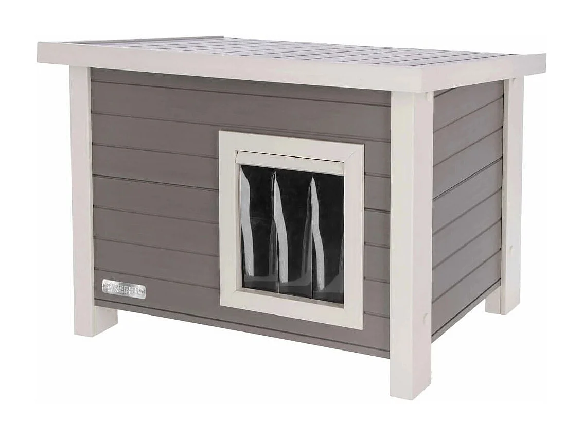 Maison pour chats Eli 57 x 45 x 43 cm Gris et blanc