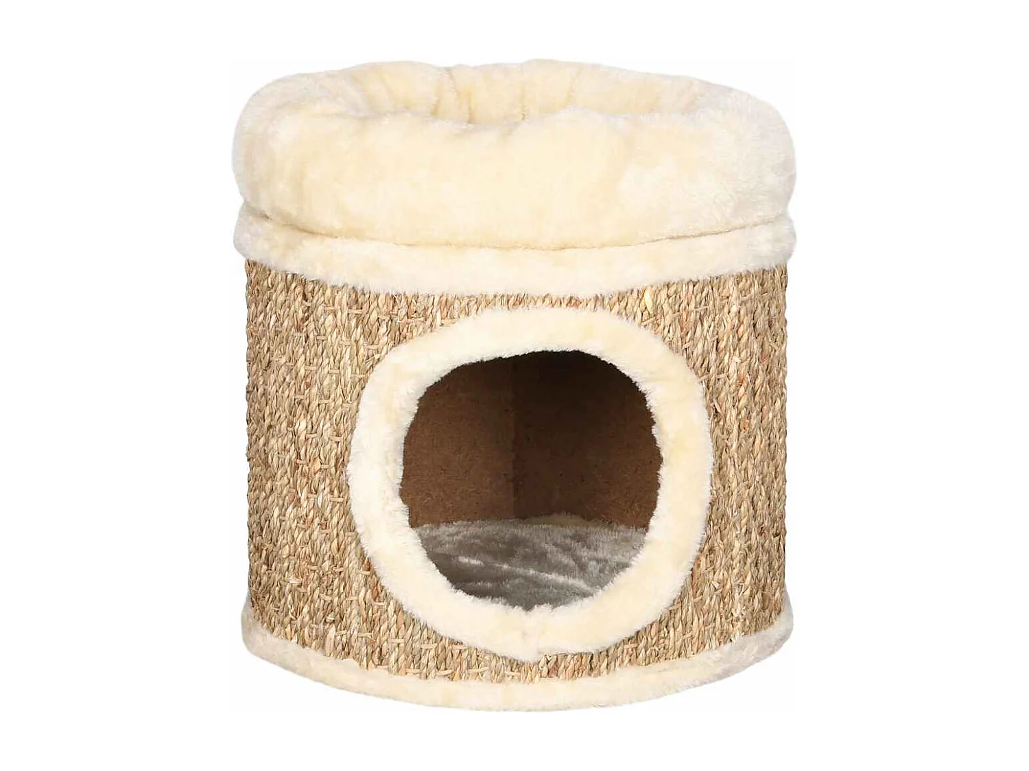 Maison pour chat avec coussin de luxe 33 cm Herbiers marins