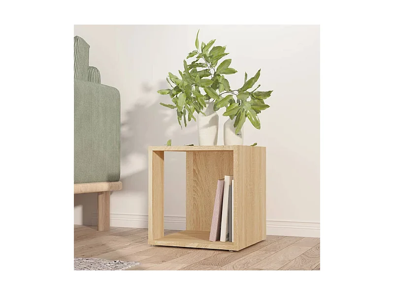 Table d'appoint Chêne sonoma 33x33x34,5 cm Aggloméré