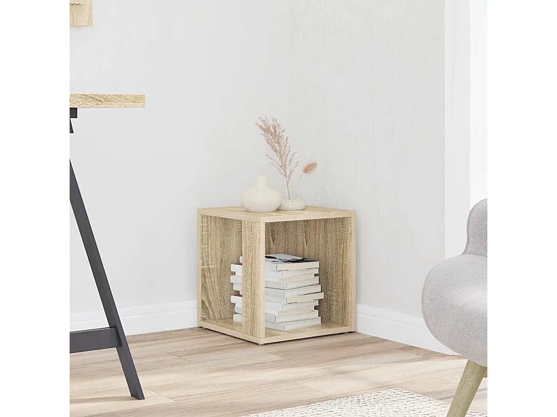 Table d'appoint Chêne sonoma 33x33x34,5 cm Aggloméré