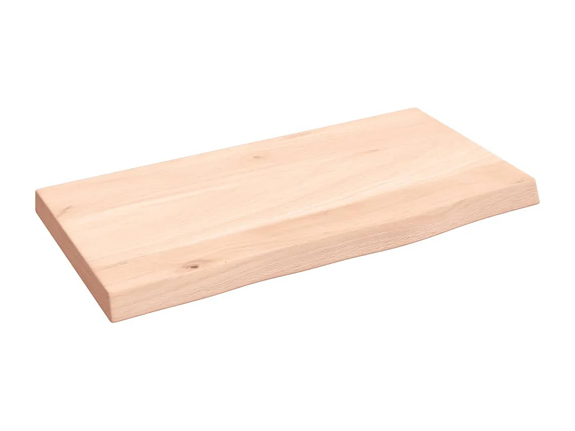 Étagère murale 40x20x2 cm bois de chêne massif non traité