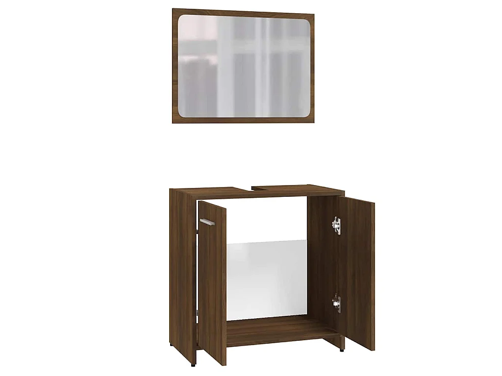Meubles de salle de bain Chêne marron Bois d'ingénierie