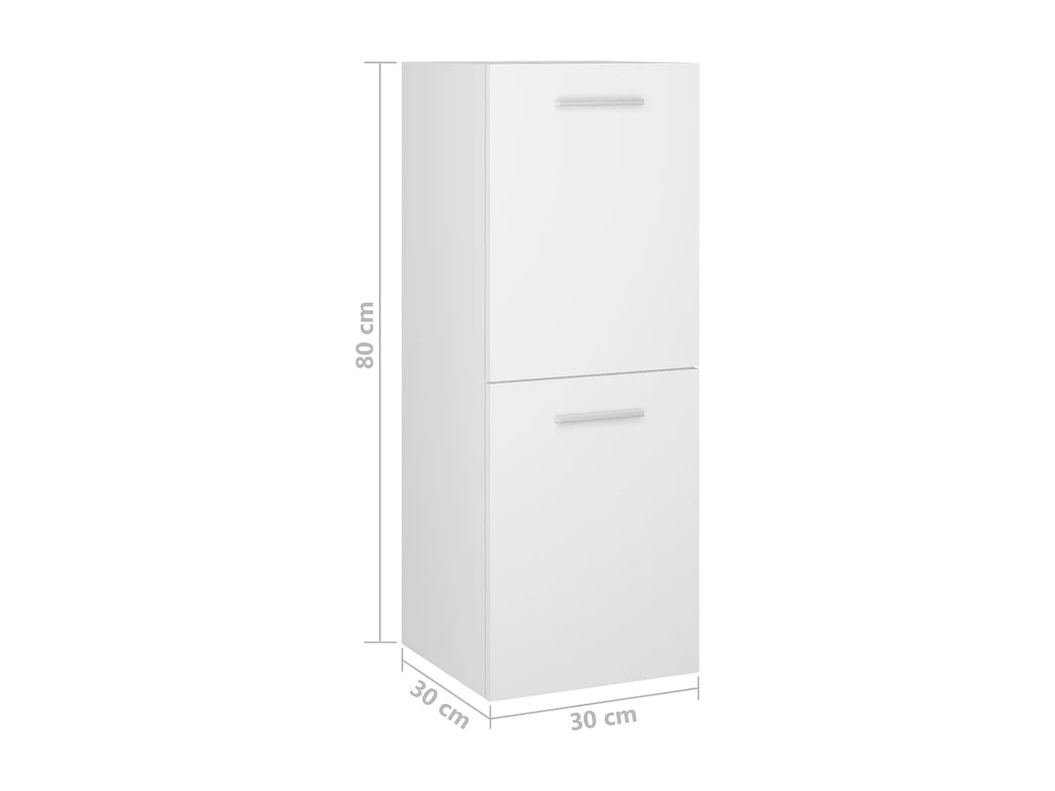 Badkamermeubelset bewerkt hout wit