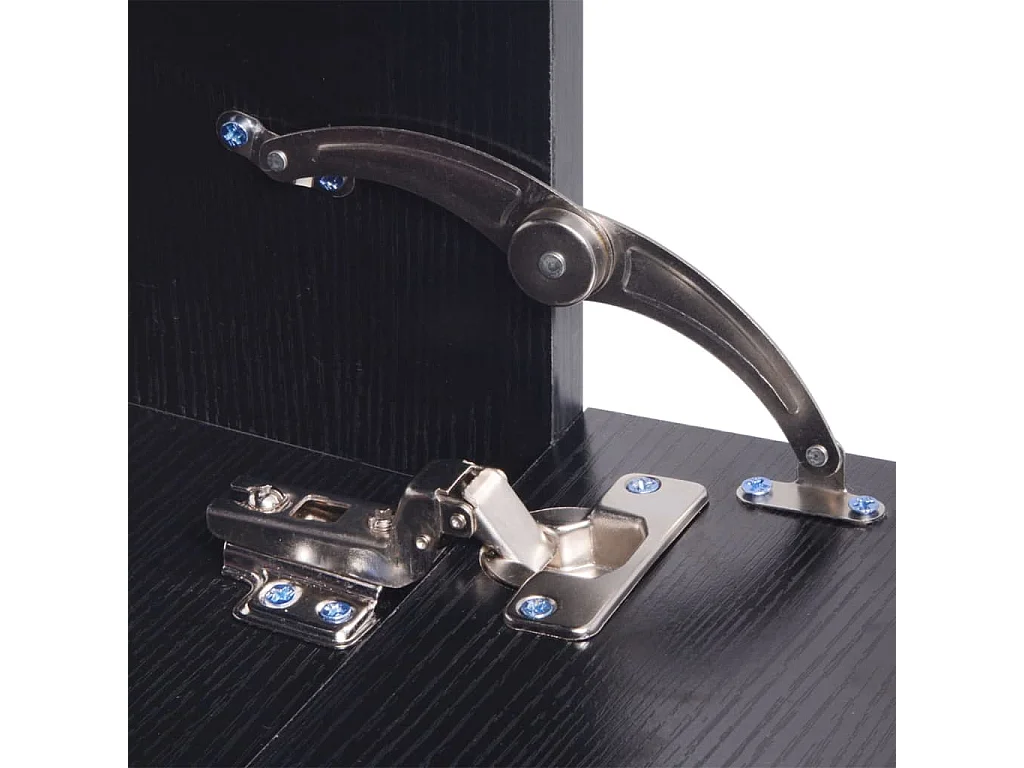 8 pièces de mobilier de salle de bain et lavabo Noir