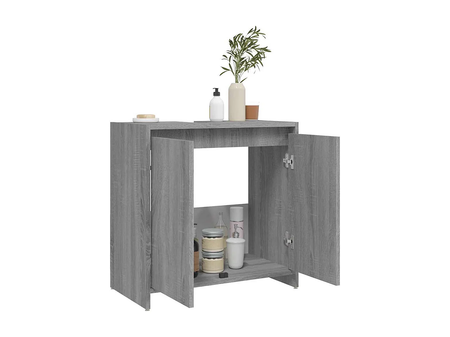 Armoire de bain Sonoma gris 60x33x61 cm Bois d'ingénierie