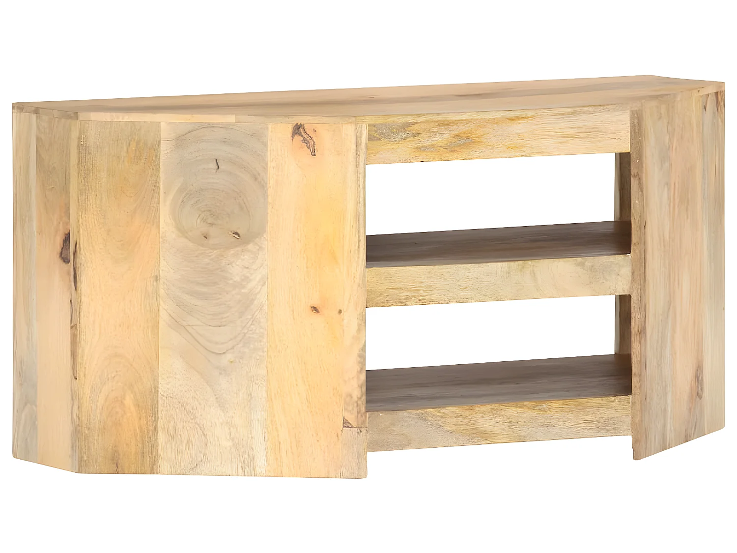 Meuble TV d'angle 90x45x45 cm Bois de manguier solide