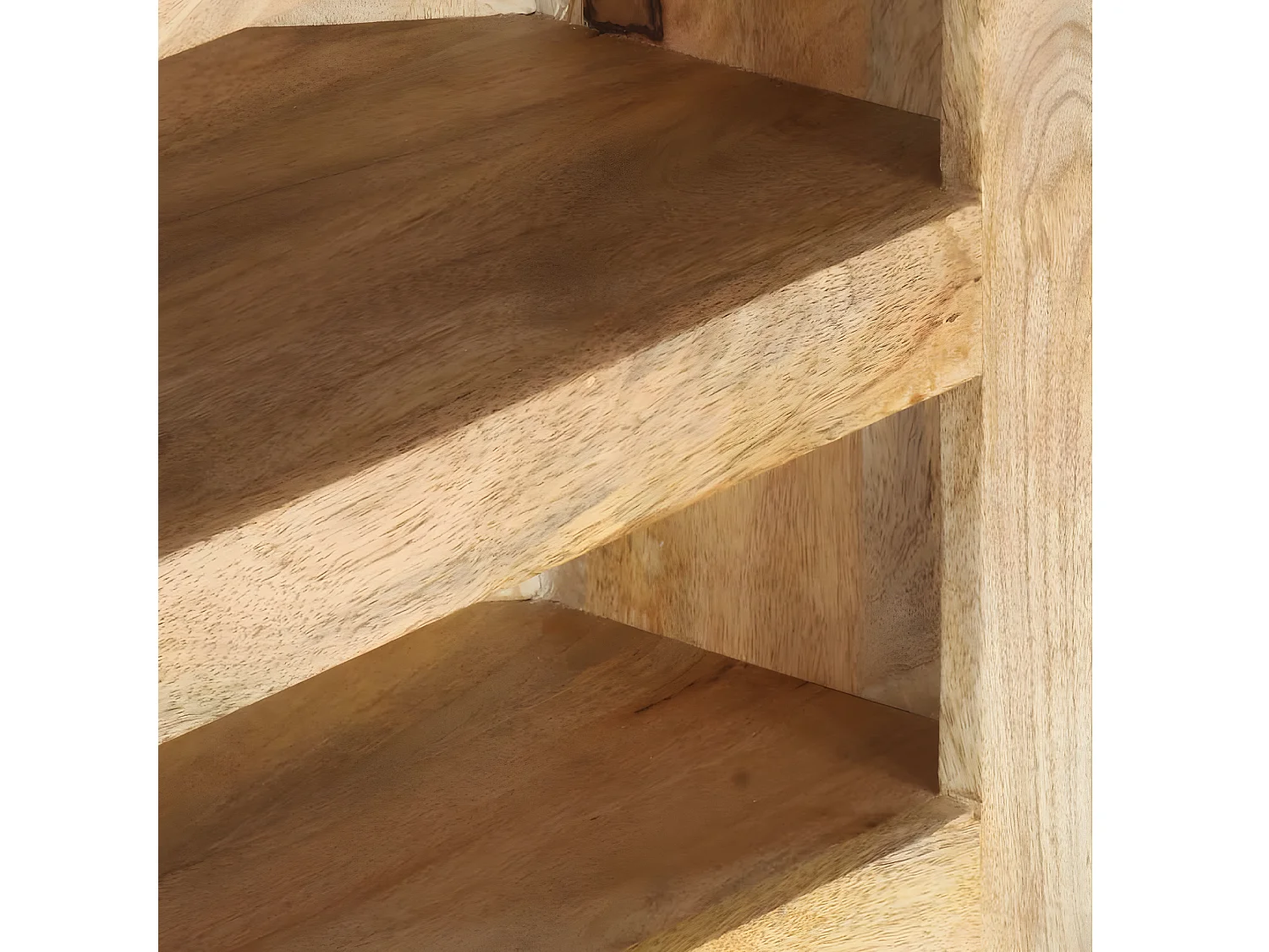 Meuble TV d'angle 90x45x45 cm Bois de manguier solide