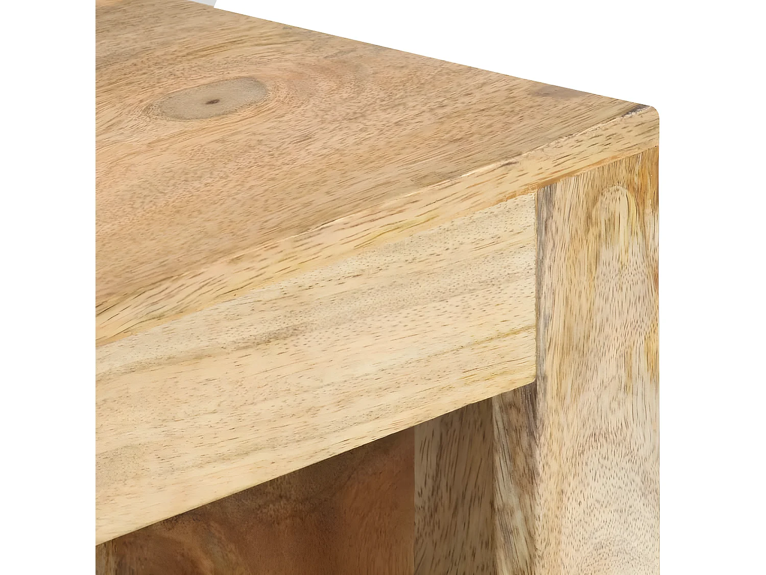Meuble TV d'angle 90x45x45 cm Bois de manguier solide