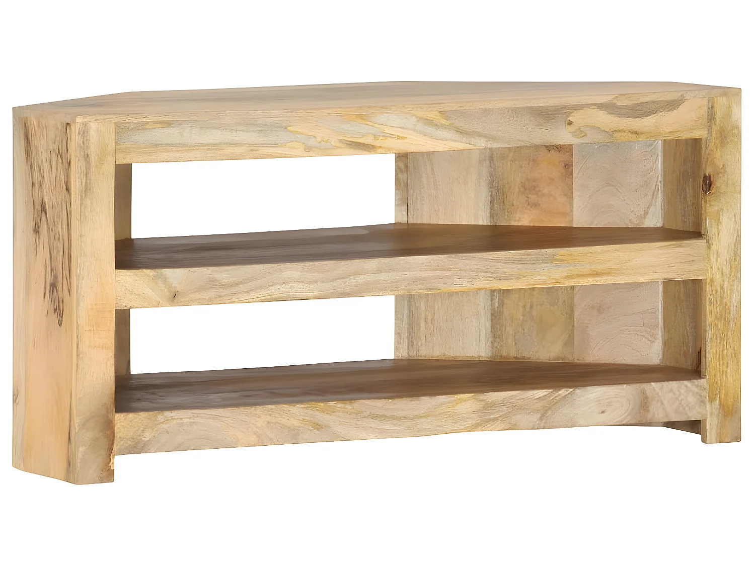 Meuble TV d'angle 90x45x45 cm Bois de manguier solide
