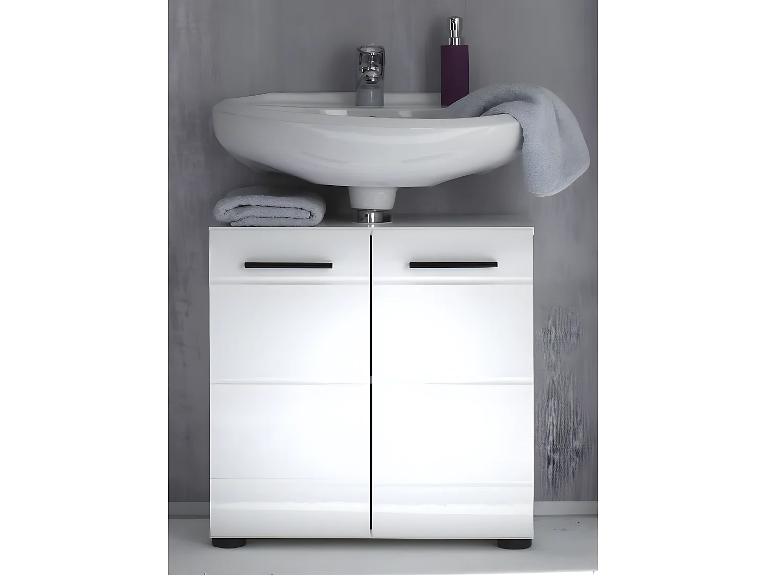 Meuble sous vasque Skin Blanc