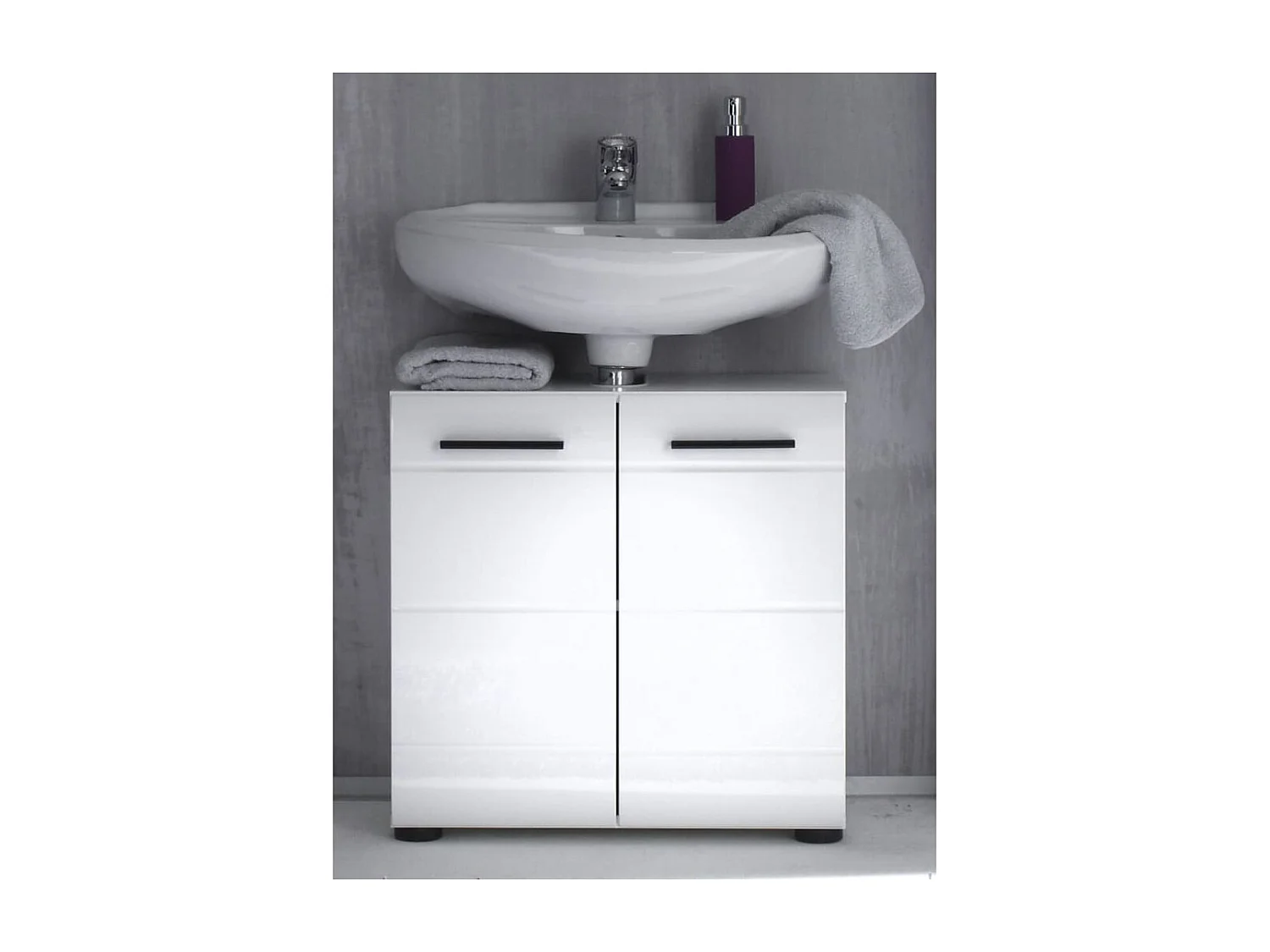 Trendteam Waschbeckenunterschrank Skin Weiß