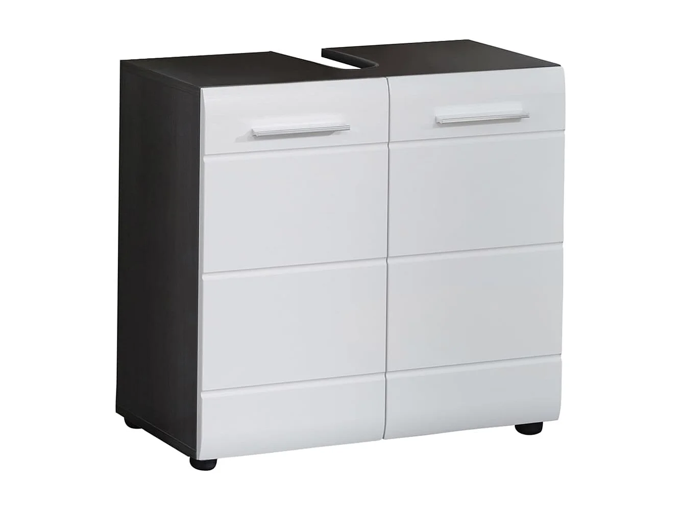 Bezzi wit en grijs melamine 2-deurs onderkast