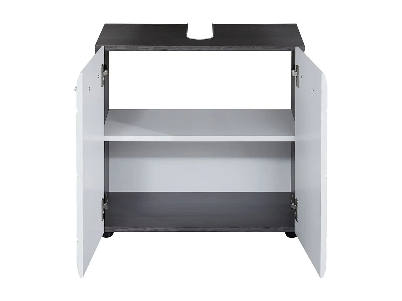 Bezzi wit en grijs melamine 2-deurs onderkast